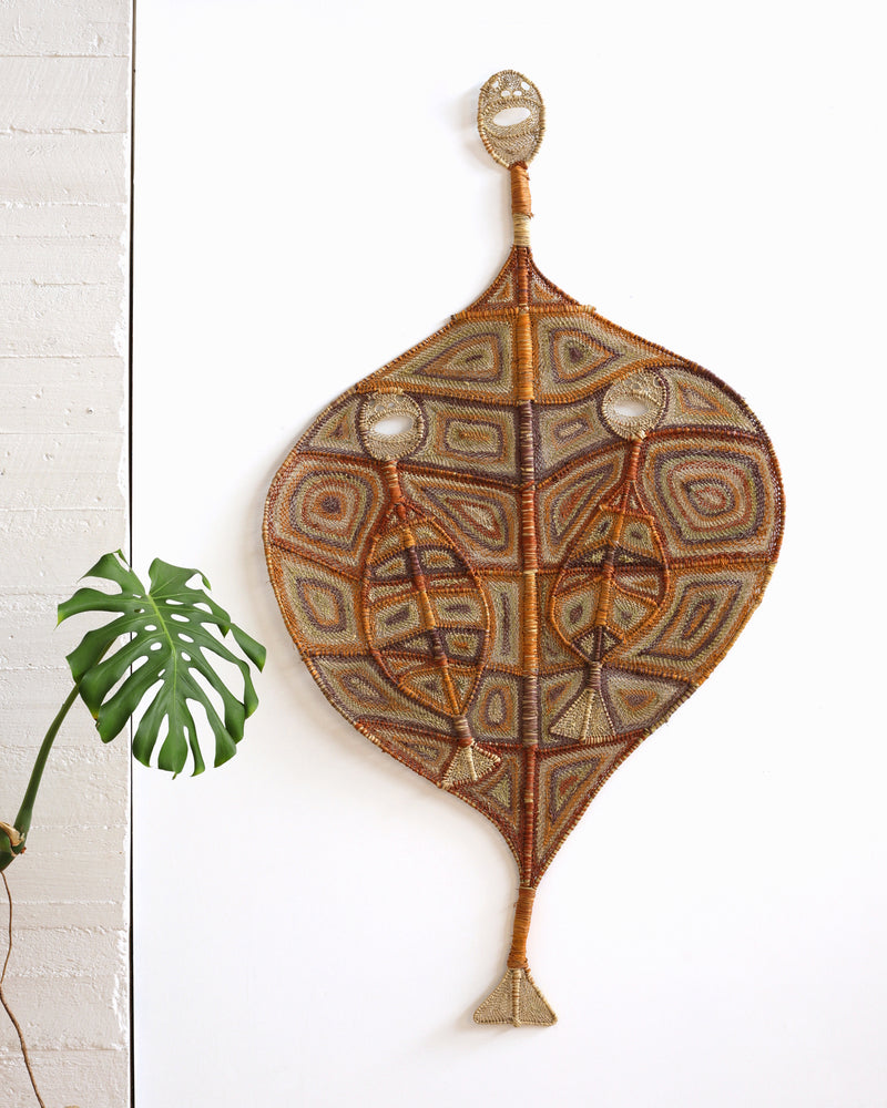 Aboriginal Artwork by Dorothy Bunibuni, Yawkyawk - fish-women spirit, 184x101cm