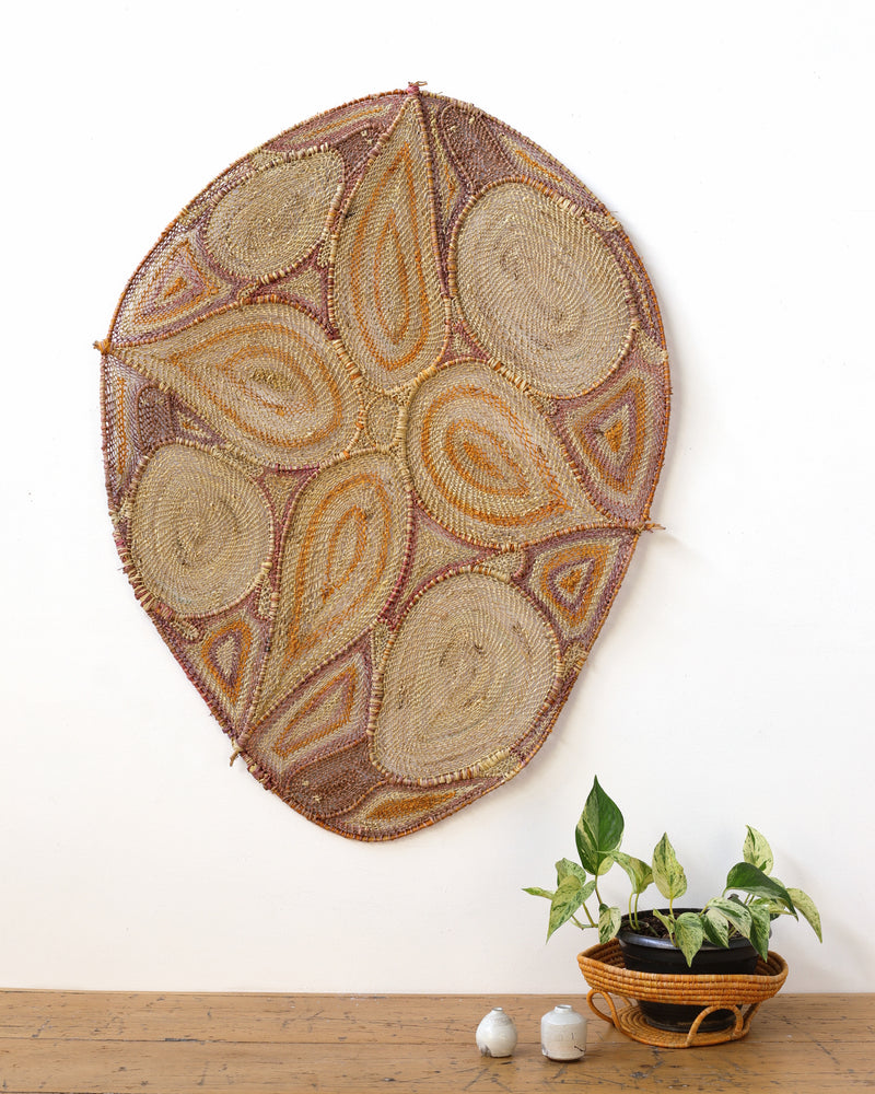 Aboriginal Artwork by Dorothy Bunibuni, Komrdawh (Northern snake-necked turtle) 101x76cm