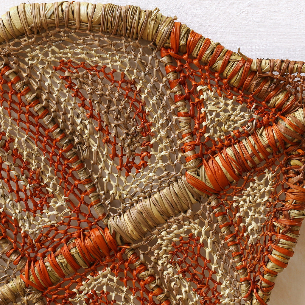 Aboriginal Artwork by Bronwyn Kelly and Dorothy Bunibuni, Nawarlah - Brown River Stingray, Pair