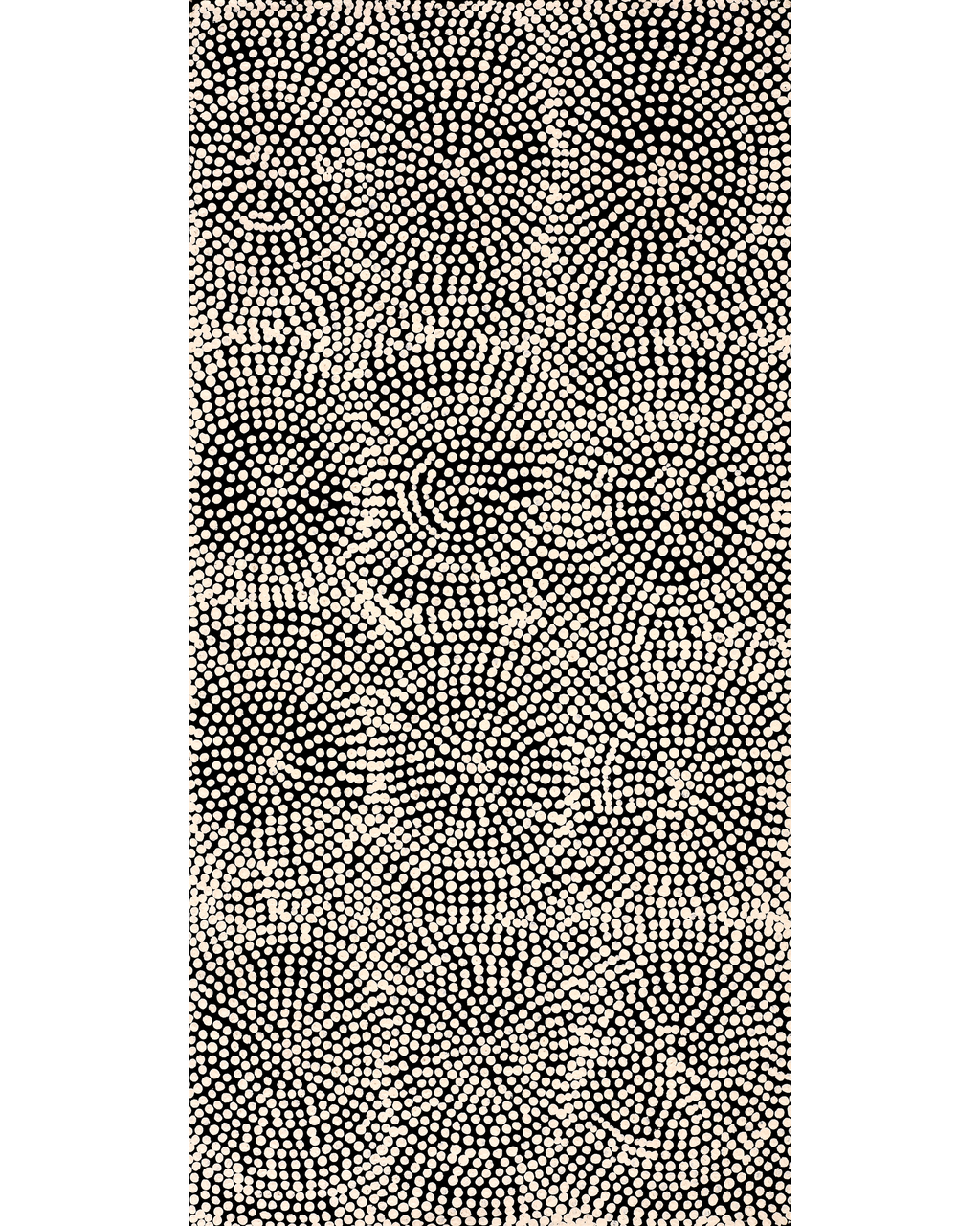 Aboriginal Artwork by Dorothy Napurrurla Dickson, Ngurlu Jukurrpa (Native Seed Dreaming), 61x30cm