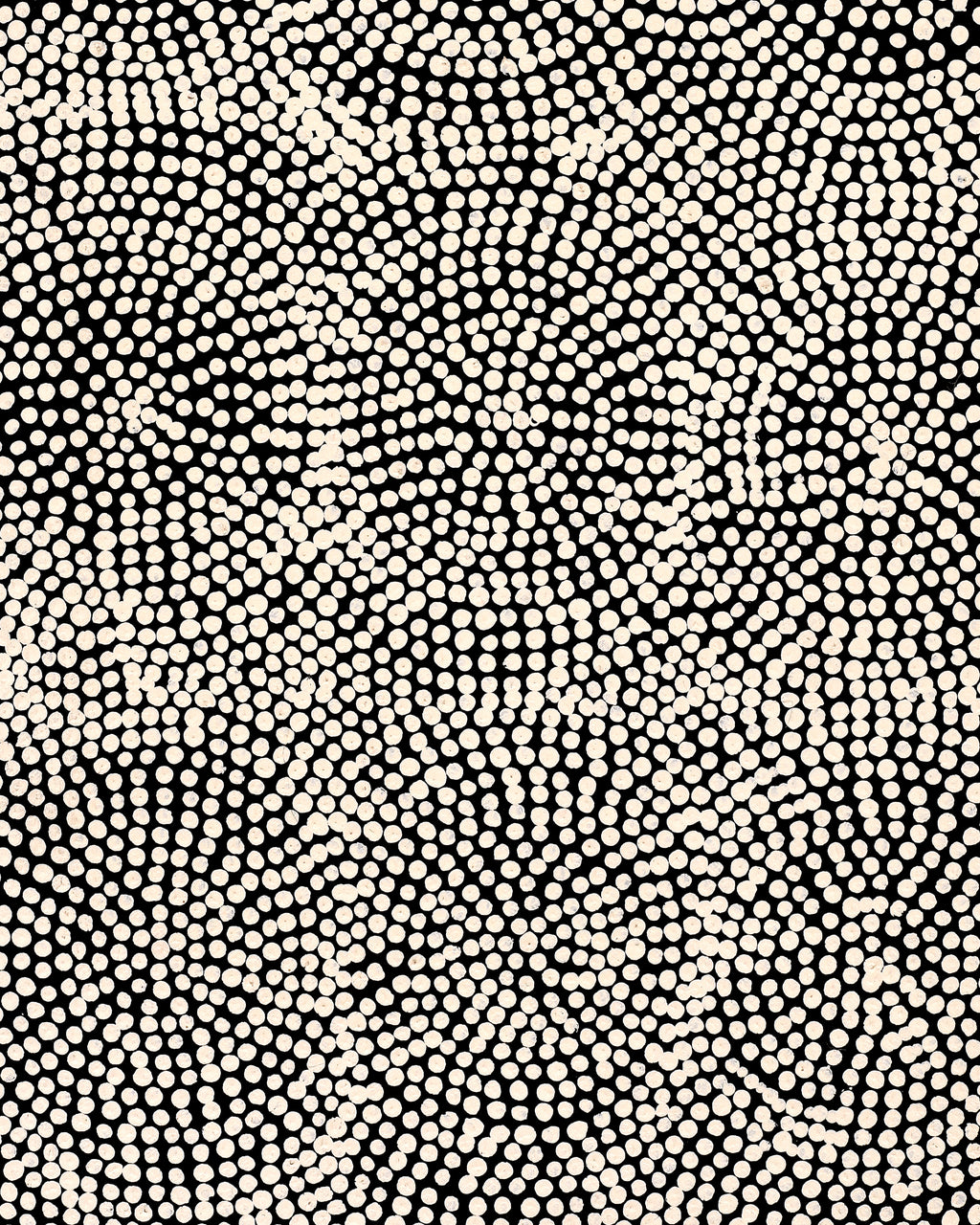 Aboriginal Artwork by Dorothy Napurrurla Dickson, Ngurlu Jukurrpa (Native Seed Dreaming), 61x30cm