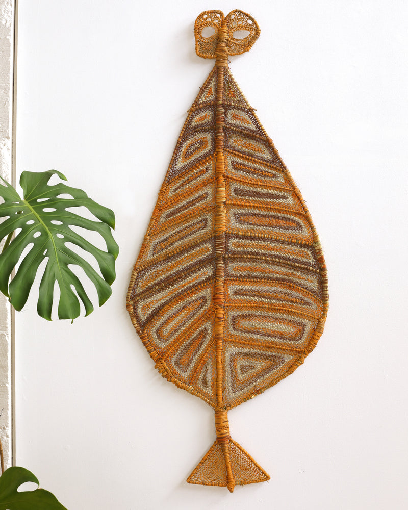 Aboriginal Artwork by Dorothy Bunibuni, Yawkyawk - fish-women spirit, 133x56cm