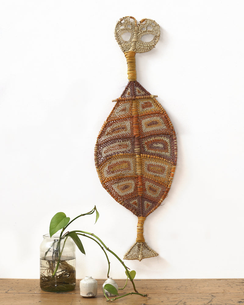 Aboriginal Artwork by Dorothy Bunibuni, Yawkyawk - fish-women spirit, 86x30cm