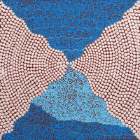 Aboriginal Artwork by Drusilla Nangala Spencer, Watiya-warnu Jukurrpa (Seed Dreaming), 30x30cm