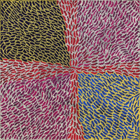 Drusilla Nangala Spencer, Yuparli Jukurrpa (Bush Banana Dreaming), 61x61cm