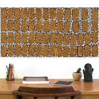 Aboriginal Artwork by Drusilla Nangala Spencer, Watiya-warnu Jukurrpa (Seed Dreaming), 91x46cm
