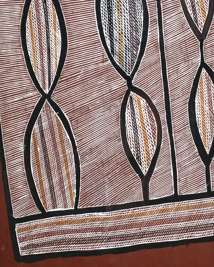 Aboriginal Art by Duane Richards, Man-ngalinj (bush potato), 107x50cm - ART ARK®