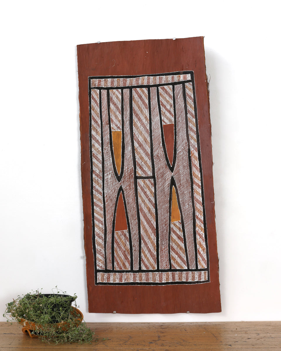 Aboriginal Art by Eileen Pascoe, Kunkaninj (Digging Stick)), 114x54cm - ART ARK®