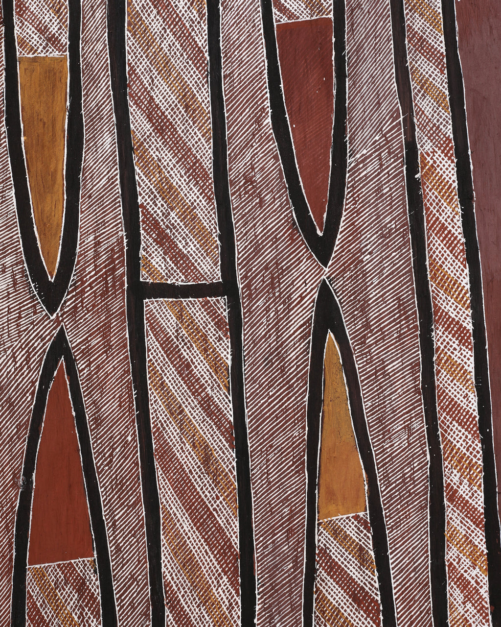 Aboriginal Artwork by Eileen Pascoe, Kunkaninj (Digging Stick), 114x54cm
