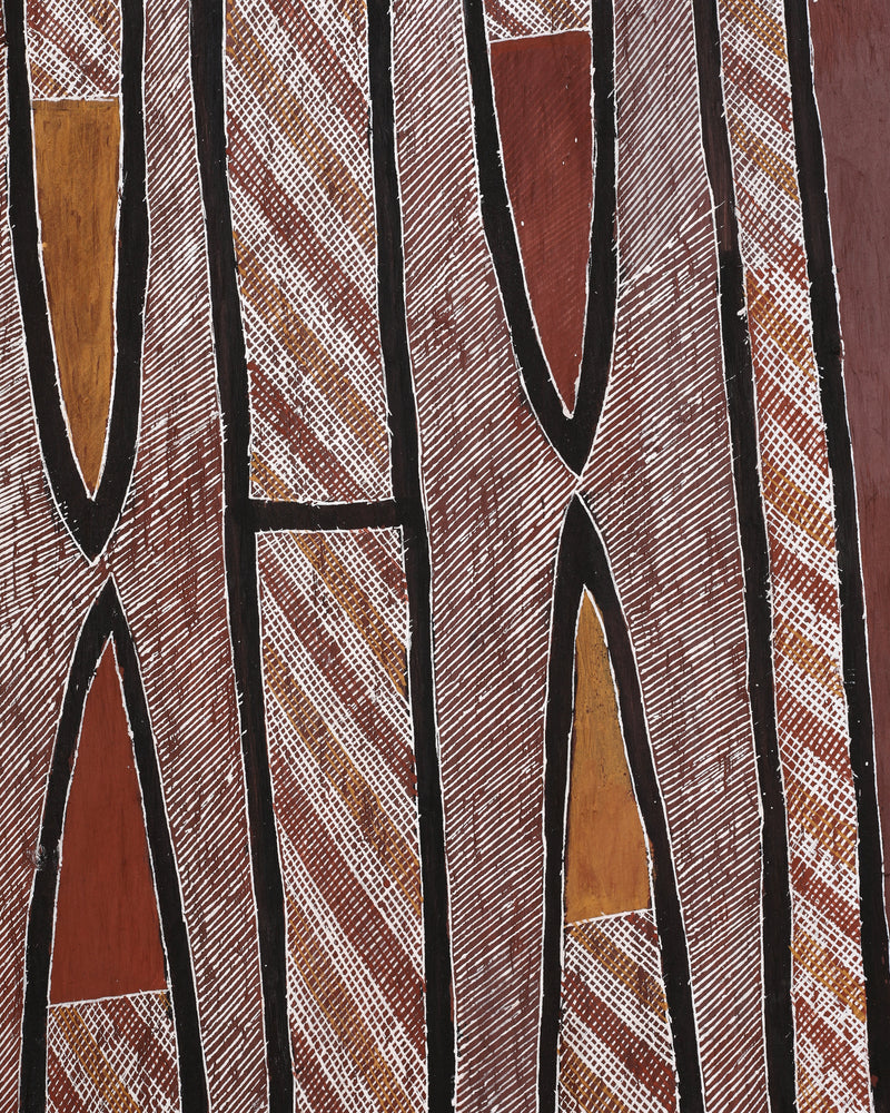 Aboriginal Artwork by Eileen Pascoe, Kunkaninj (Digging Stick), 114x54cm