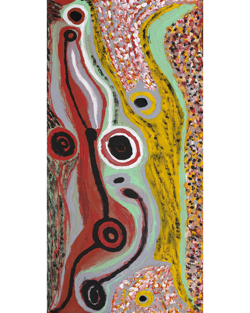 Aboriginal Artwork by Eileen Stanley Nanna, Untitled, 61x30cm
