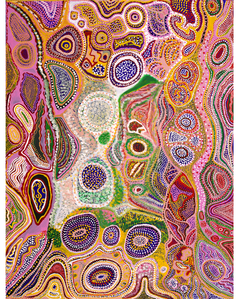 Aboriginal Artwork by Eileen Stanley Nanna, 198x152cm
