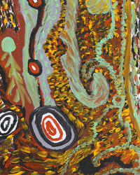 Aboriginal Artwork by Eileen Stanley Nanna, Untitled, 61x30cm