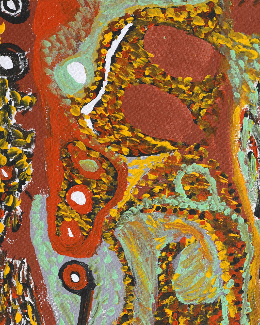 Aboriginal Artwork by Eileen Stanley Nanna, Untitled, 61x30cm