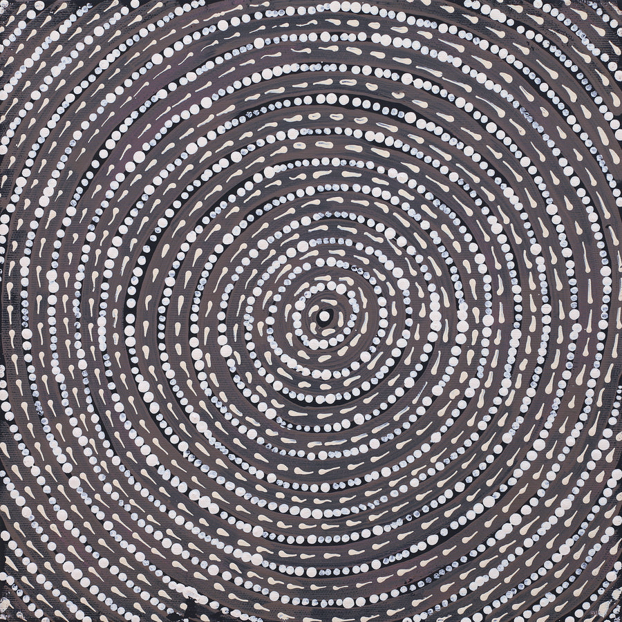Aboriginal Artwork by Elsie Napanangka Granites, Mina Mina Dreaming, 30x30cm