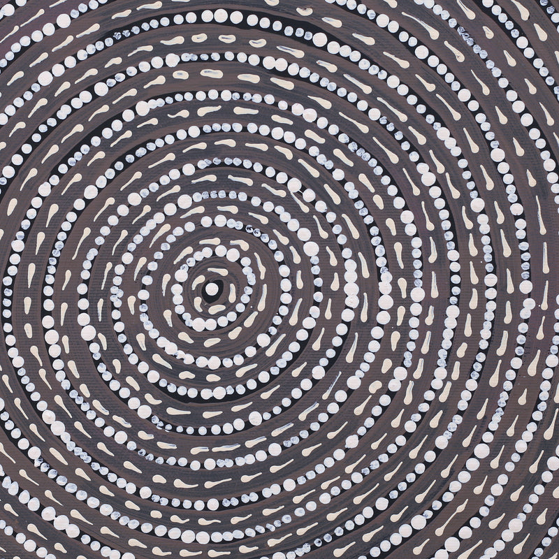 Aboriginal Artwork by Elsie Napanangka Granites, Mina Mina Dreaming, 30x30cm
