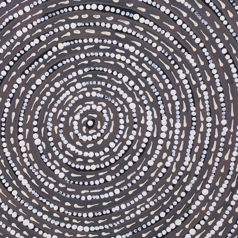 Aboriginal Art by Elsie Napanangka Granites, Mina Mina Dreaming, 30x30cm - ART ARK®