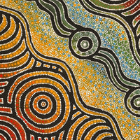 Aboriginal Artwork by Elsie Taylor, Walka, 91x76cm