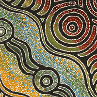Aboriginal Artwork by Elsie Taylor, Walka, 91x76cm