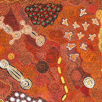 Aboriginal Artwork by Emma Nangari Roepke, 91x91cm