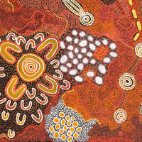Aboriginal Artwork by Emma Nangari Roepke, 91x91cm