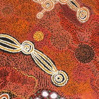 Aboriginal Artwork by Emma Nangari Roepke, 91x91cm