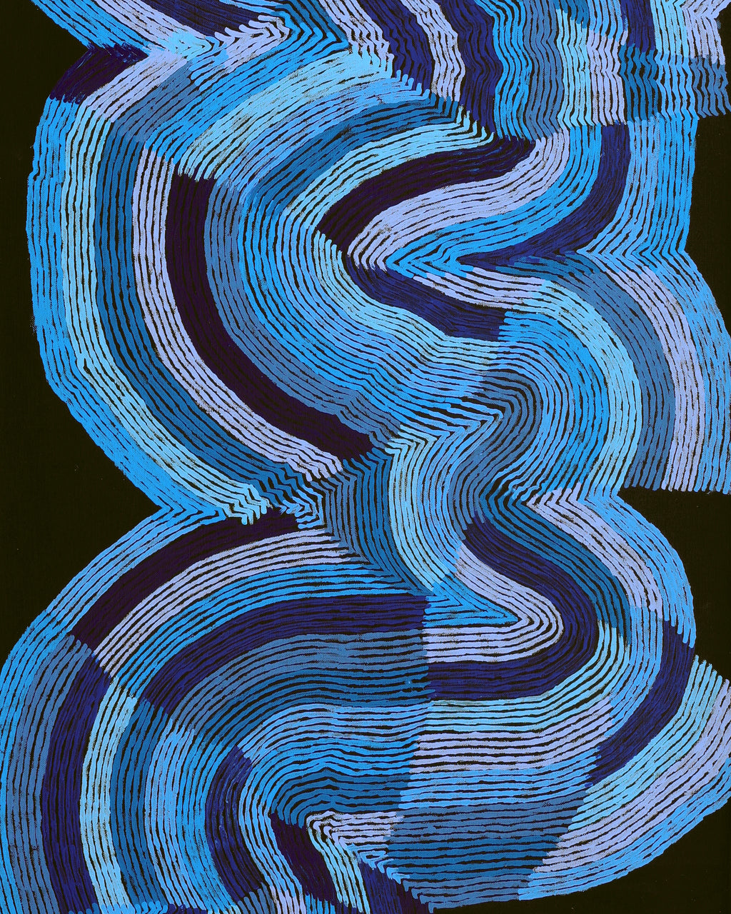 Flora Nakamarra Brown, Mina Mina Jukurrpa, 107x46cm