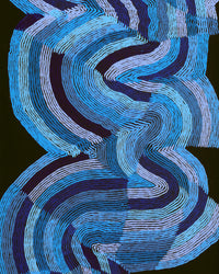 Flora Nakamarra Brown, Mina Mina Jukurrpa, 107x46cm
