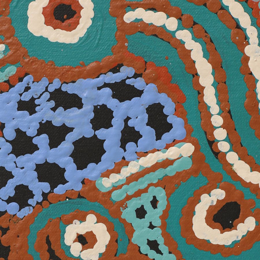 Aboriginal Artwork by Francie Ingkatji, Wanampi Tjukurrpa, 51x40cm