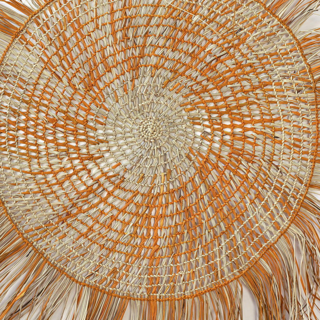 Aboriginal Artwork by Freda Ali Wayartja, Woven Mat, 130cm