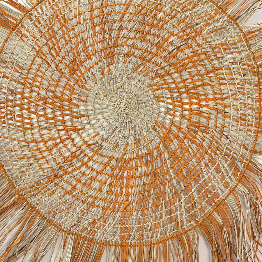 Aboriginal Artwork by Freda Ali Wayartja, Woven Mat, 130cm