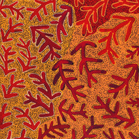 Aboriginal Artwork by Faye Nangala Hudson, Warlukurlangu Jukurrpa (Fire country Dreaming), 122x61cm