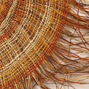 Aboriginal Artwork by Fiona Mason Steele, Woven Mat, 100cm - ART ARK®