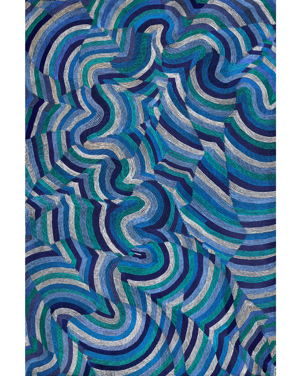 Aboriginal Artwork by Flora Nakamarra Brown, Mina Mina Jukurrpa, 183x122cm