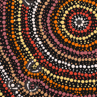 Aboriginal Art by Florence Nungarrayi Tex, Lappi Lappi Jukurrpa, 30x30cm - ART ARK®