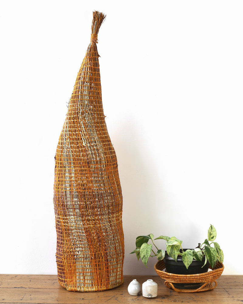 Aboriginal Artwork by Freda Ali Wayartja, An-gujechiya (Fish Trap), 109cm