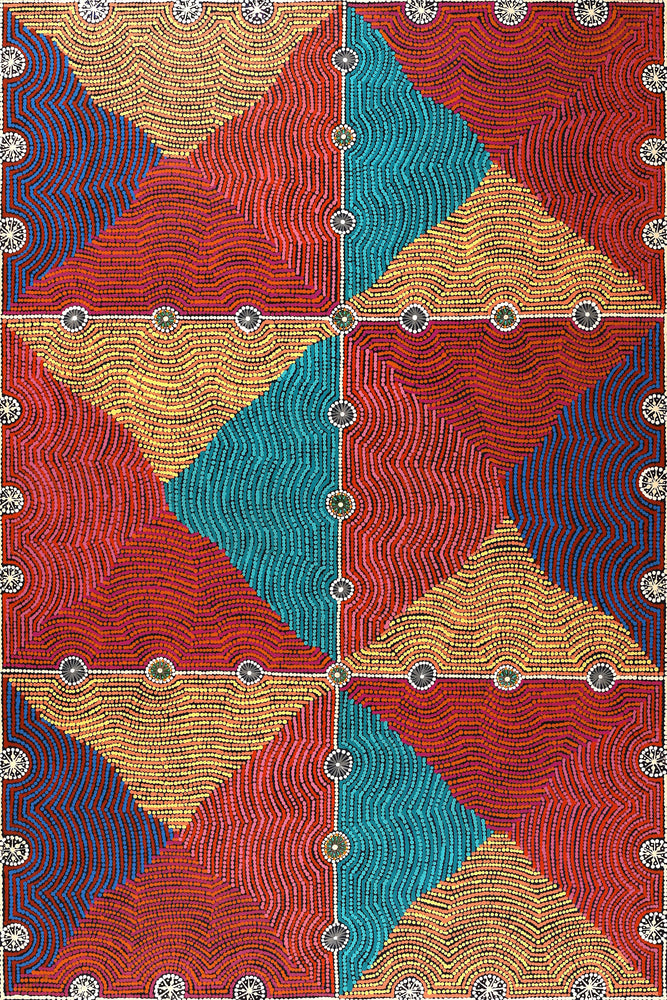 Aboriginal Artwork by Gloria Napangardi Gill, Lukarrara Jukurrpa, 183x122cm
