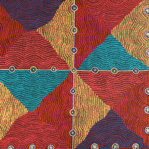 Aboriginal Art by Gloria Napangardi Gill, Lukarrara Jukurrpa, 183x122cm - ART ARK®