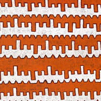 Aboriginal Artwork by Gloria Napangardi Gill, Lukarrara Jukurrpa (Desert Fringe-rush Seed Dreaming), 152x122cm