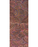 Aboriginal Art by Grace Napangardi Butcher, Pikilyi Jukurrpa (Vaughan Springs Dreaming), 76x30cm - ART ARK®