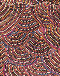 Aboriginal Artwork by Grace Napangardi Butcher, Pikilyi Jukurrpa (Vaughan Springs Dreaming), 76x30cm