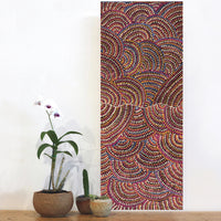 Aboriginal Art by Grace Napangardi Butcher, Pikilyi Jukurrpa (Vaughan Springs Dreaming), 76x30cm - ART ARK®