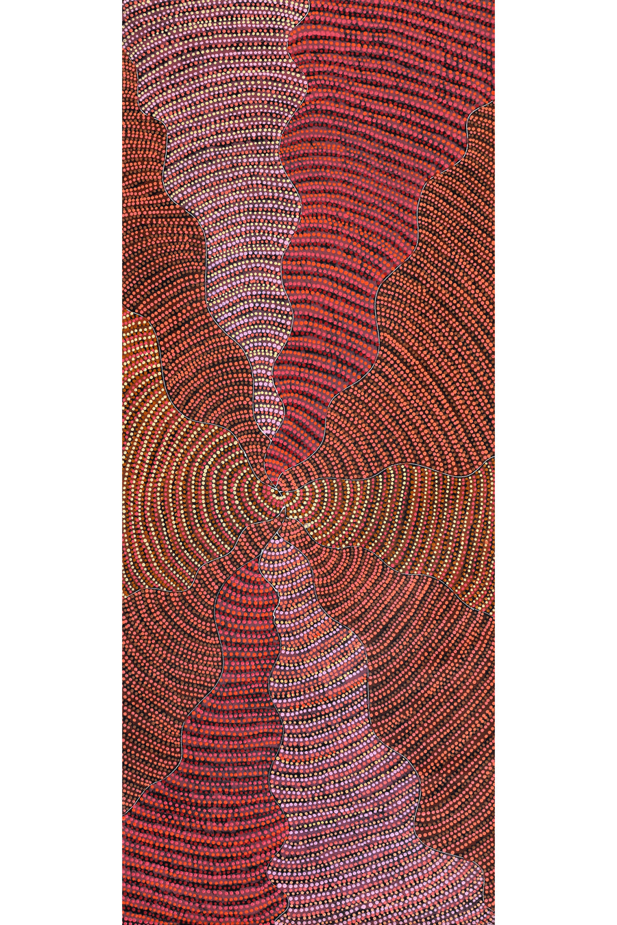 Aboriginal Artwork by Grace Napangardi Butcher, Pikilyi Jukurrpa (Vaughan Springs Dreaming), 152x61cm