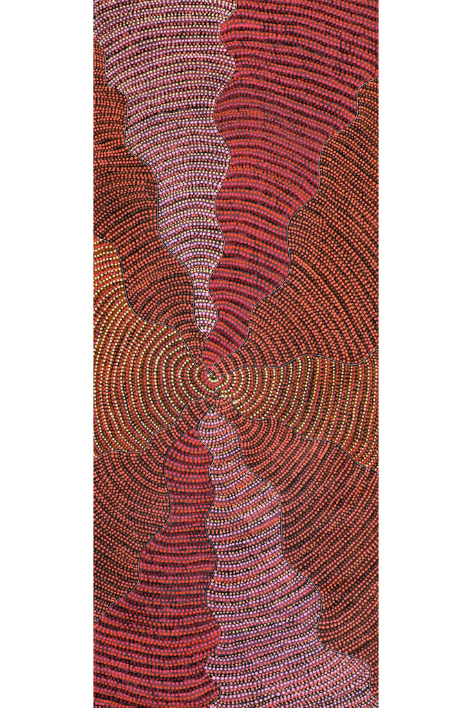 Aboriginal Artwork by Grace Napangardi Butcher, Pikilyi Jukurrpa (Vaughan Springs Dreaming), 152x61cm