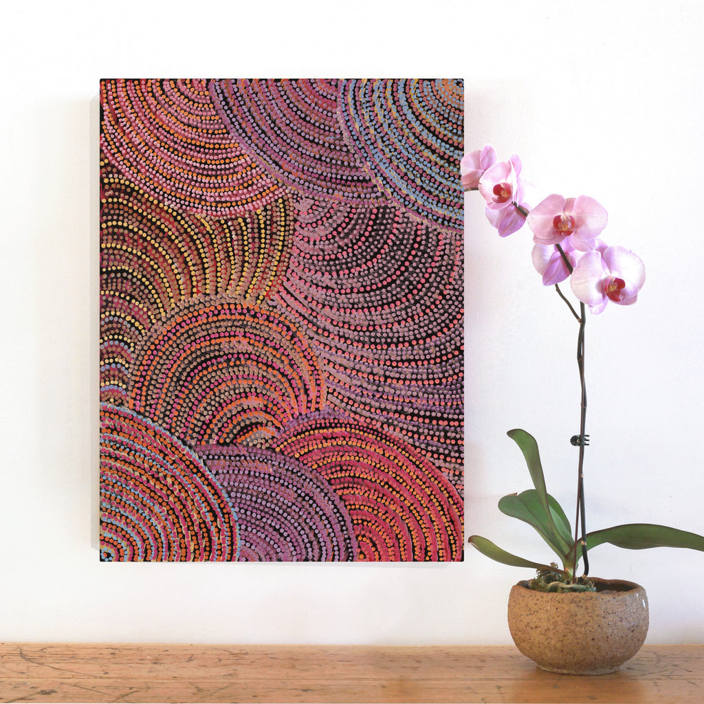 Grace Napangardi Butcher, Pikilyi Jukurrpa (Vaughan Springs Dreaming), 61x46cm