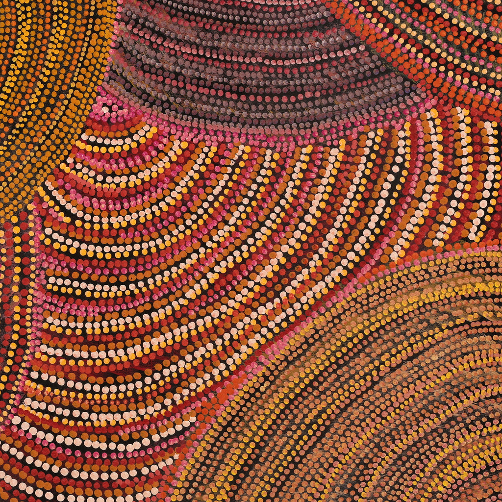 Aboriginal Artwork by Grace Napangardi Butcher, Pikilyi Jukurrpa (Vaughan Springs Dreaming), 61x61cm