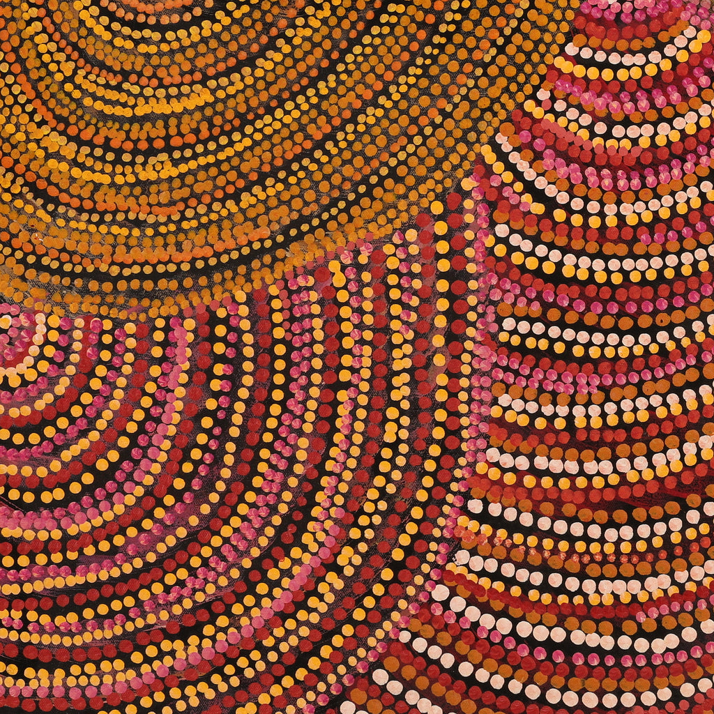 Aboriginal Artwork by Grace Napangardi Butcher, Pikilyi Jukurrpa (Vaughan Springs Dreaming), 61x61cm