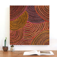 Aboriginal Artwork by Grace Napangardi Butcher, Pikilyi Jukurrpa (Vaughan Springs Dreaming), 61x61cm