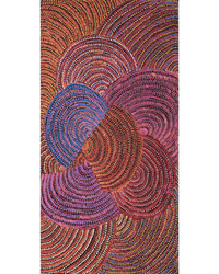 Grace Napangardi Butcher, Pikilyi Jukurrpa (Vaughan Springs Dreaming), 91x46cm