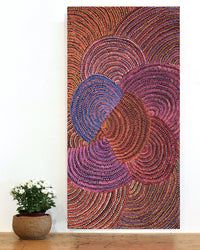 Grace Napangardi Butcher, Pikilyi Jukurrpa (Vaughan Springs Dreaming), 91x46cm